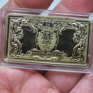 18k Gold bar 1 Ounce